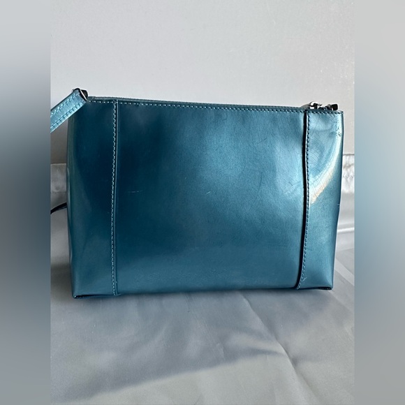 Christian Dior RARE Metallic Blue Leather Crossbody Bag with COA - Picture 11 of 16
